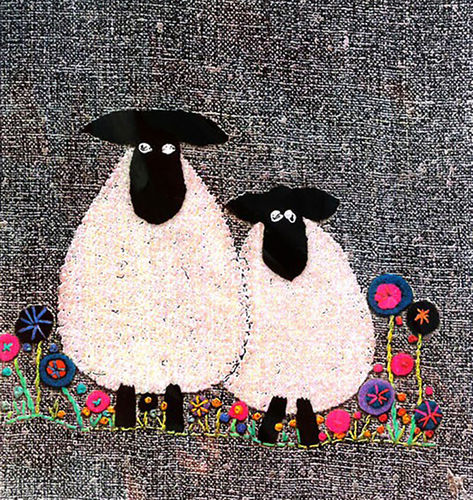 Sheep - Stitchery