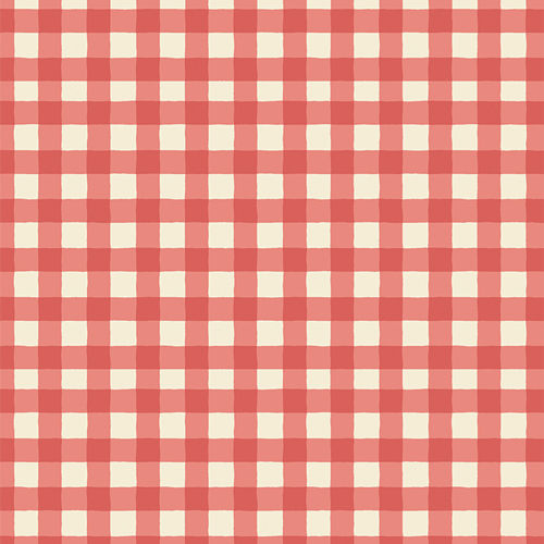 Small Plaid of my Dreams - Coral