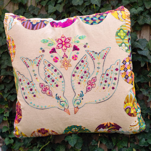Trade Winds Embroidered Cushion - kit