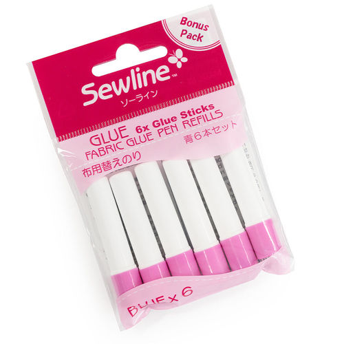 Sewlne Glue Stick Refill - Blue - 6 pack