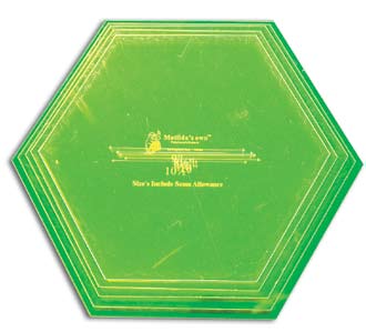 Extra large hexagon templates