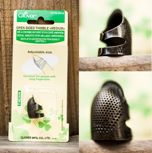 Clover Open Sided Thimble - Medium