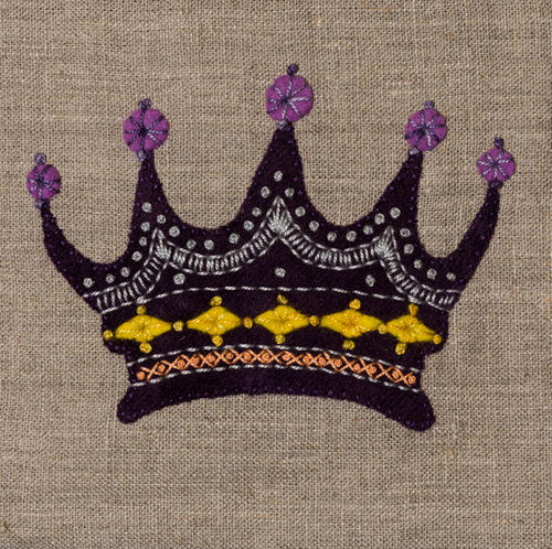 Crown - Stitchery kit