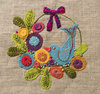 Wreath - Stitchery