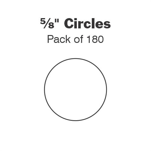 ⅝” circle papers - 180