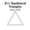 2 ½” Equilateral triangle papers - 65
