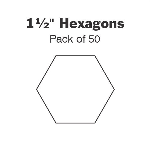 1 ½” hexagon papers - 50