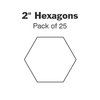 2” hexagon papers - 25