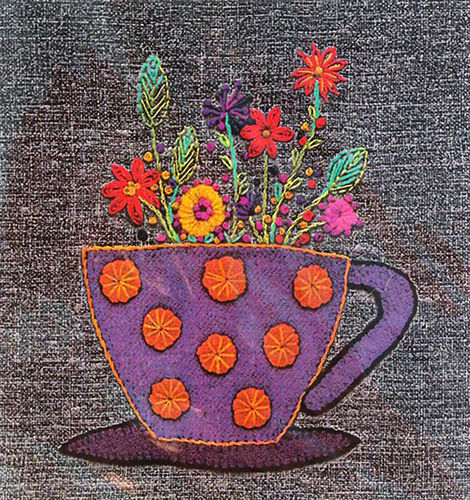 Teacup - Stitchery