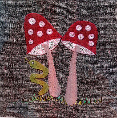 Toadstool - Stitchery