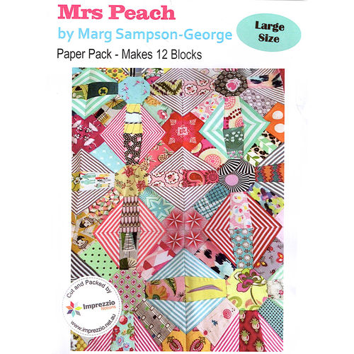 Mrs Peach paper pack -  Makes 12 blocks