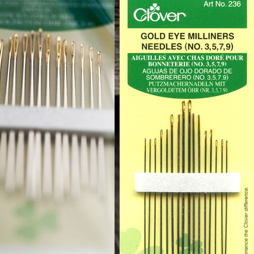 Clover Milliners Needles - Size 3/9