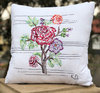 Vintage Rose Embroidery Cushion - kit