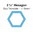1¼" Hexagon iSpy Template - ¼" Seam