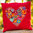 Fill My Heart  - Embroidered Pillow - Black