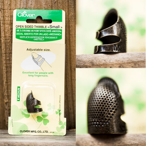 Clover Open Sided Thimble-Small