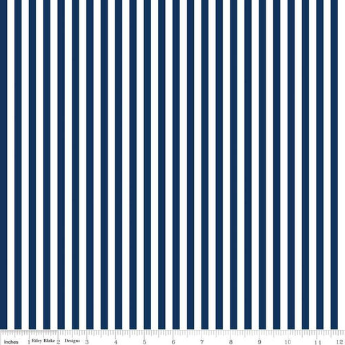 1/4" Stripe Navy