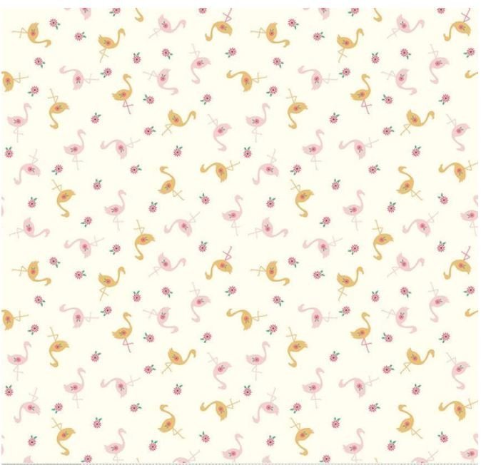 Stardust Flamingos - Vintage White