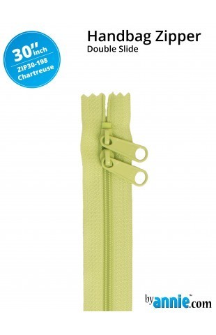 Chartreuse Zipper - Double Sided