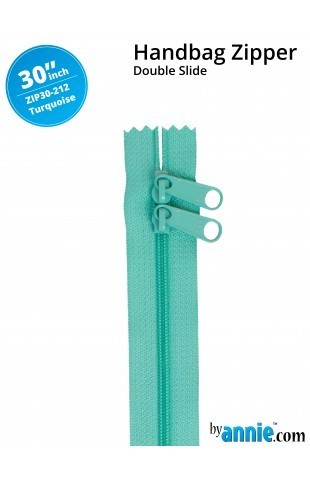 Turquoise Zipper - Double Sided