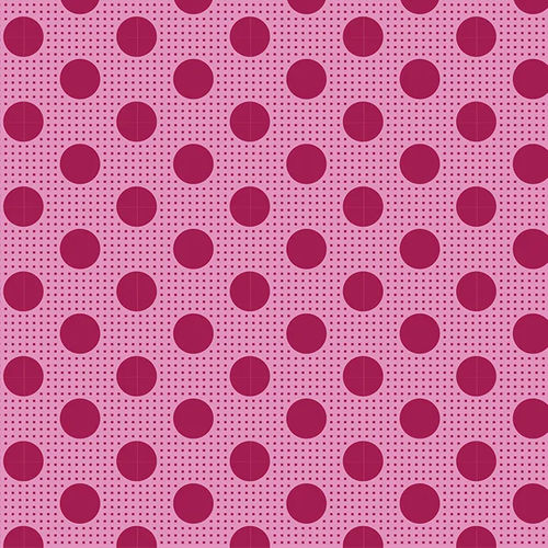 Medium dots - Maroon