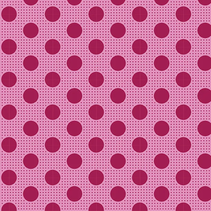 Medium dots - Maroon