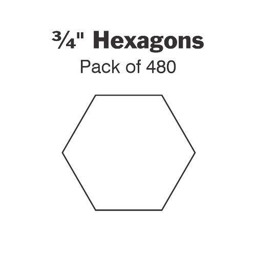 ¾” hexagon papers - 480