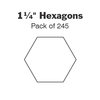 1 ¼” hexagon papers - 245
