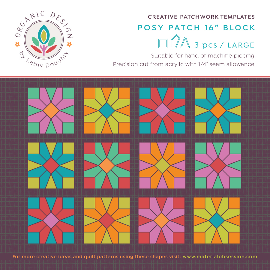 Posy Patch - Creative patchwork templates - large