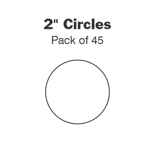 2” circle papers - 45