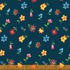 Floral Toss - Navy