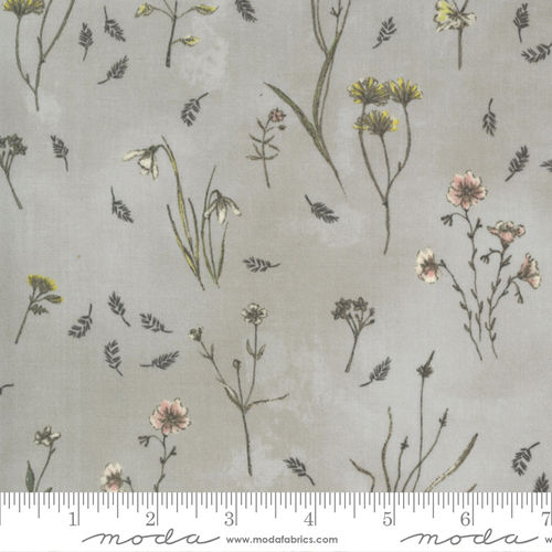 Wildflowers Floral - Vintage Grey