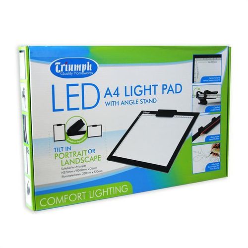 Triumph LED A4 light pad with stand