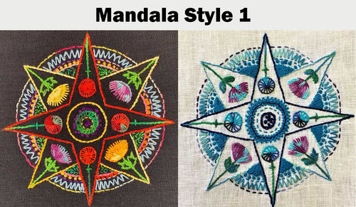 Mandala embroideries