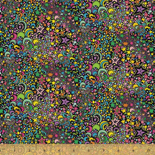 Robert Kaufman Kaufman Effervescence Digital Dots Mardi Gras, Fabric by the  Yard