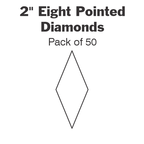 2” Eight pointed Diamond papers