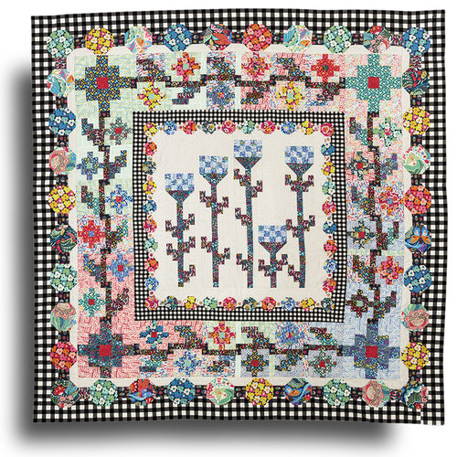 Checkerboard Flowers - pattern