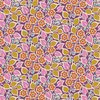 TOPSY TURVY FLORAL - Plum Mustard Cerise