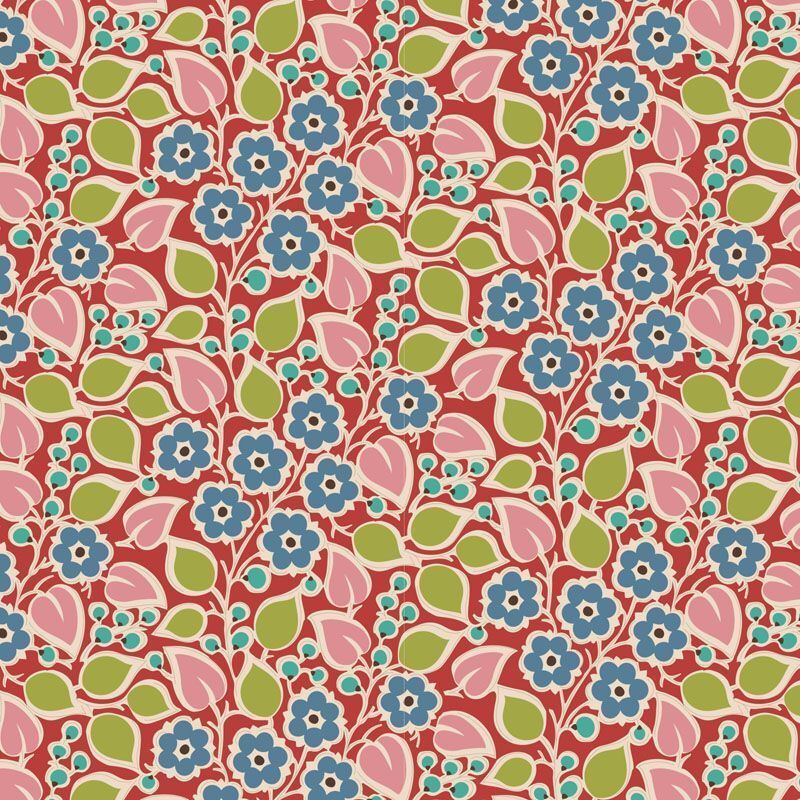 TOPPSY TURVY FLORAL - Red