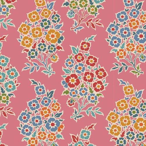WILLY NILLY FLORAL Pink Red