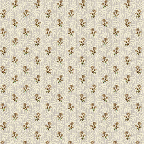 Floral Stripe - Plum
