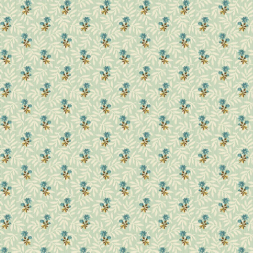 Floral Stripe - Teal