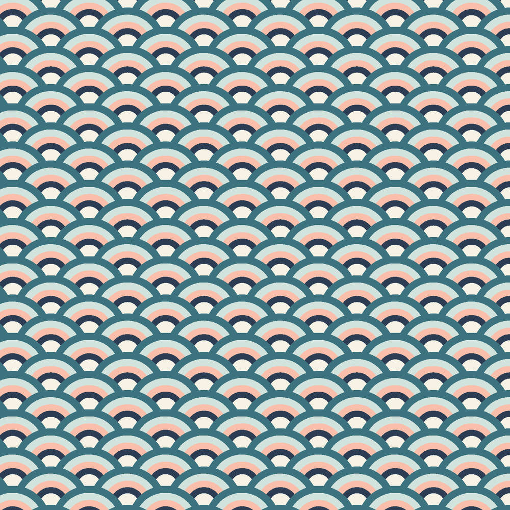 Rainforest Rainbow - Summer Night Fabric