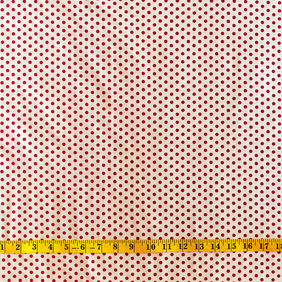 Red spot - white background