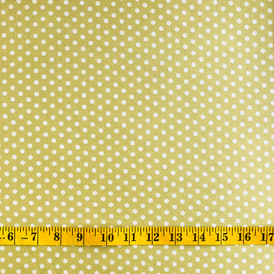 White spot - pea green background