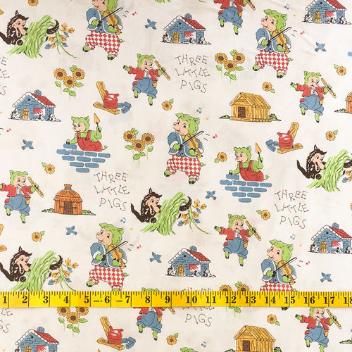 Three Little Pigs - cream background