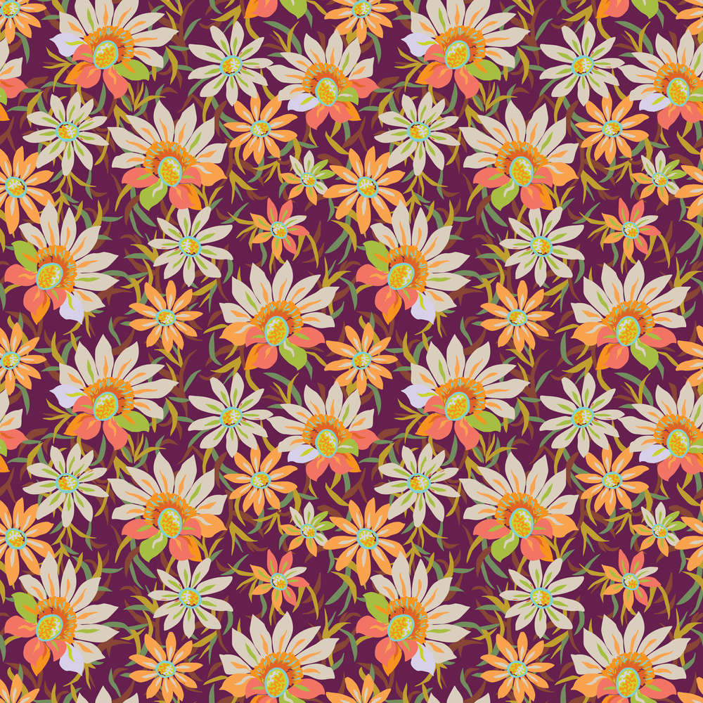 Treasure Flower - Burgundy