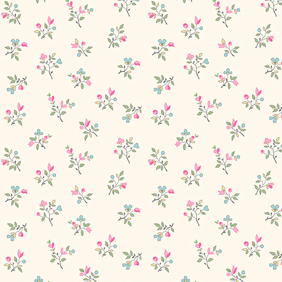 Tossed Flower - White