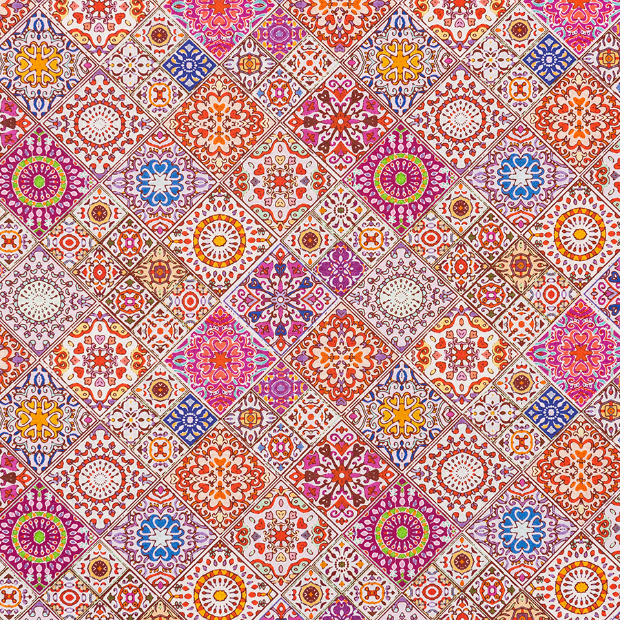 Colourful tile design