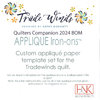 Trade Winds - Custom appliqué paper template set